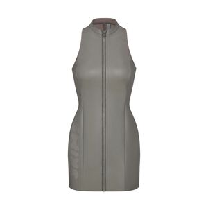Skims rubberized swim mock neck dress